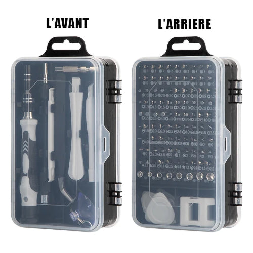 Kit de Tournevis 115 en 1 - La Solution Complète pour Toutes Vos Réparations