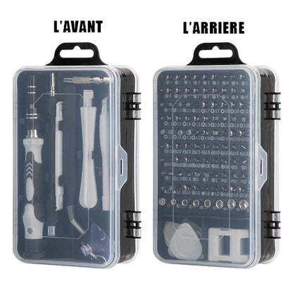 Kit de Tournevis 115 en 1 - La Solution Complète pour Toutes Vos Réparations